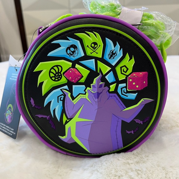 Disney Parks Oogie Boogie Loungefly Crossbody Glows in the Dark NWT - Picture 4 of 9